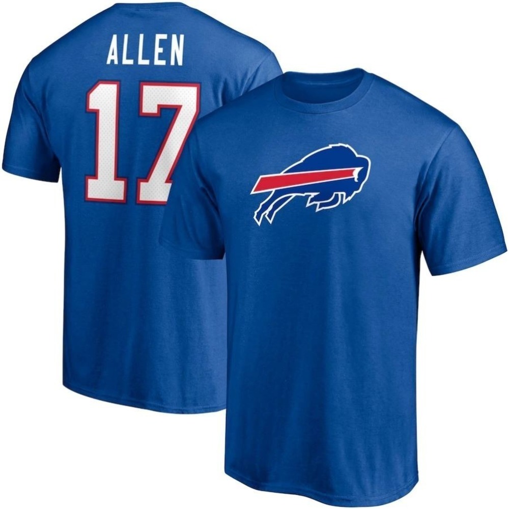 Buffalo Bills Josh Allen Player T-Shirt 2 Sided
